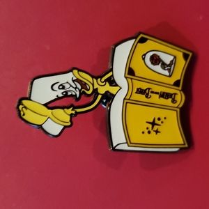 Beauty and the Beast Sidekicks Book Loungefly Disney Pin